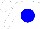 Silk - White, white emblems on blue ball, white cap