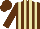 Silk - Brown, copper and beige stripes, brown cap