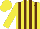 Silk - Yellow, brown epaulets, brown stripes, yellow cap