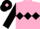 Silk - Pink, Black triple diamond and sleeves, Black cap, Pink diamond