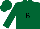 Silk - Forest green, black 'b' in fish emblem