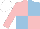 Silk - Pink and light blue (quartered), pink sleeves, white cap