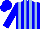 Silk - Blue, light blue vertical stripes