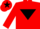 Silk - Red, Black inverted triangle and star on cap