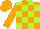 Silk - Orange, lime blocks