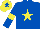 Silk - Royal blue, yellow star and armlets, yellow cap, royal blue star