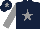 Silk - Dark blue, grey star, sleeves and star on cap