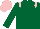 Silk - dark green body, pink epaulettes, dark green arms, pink cap