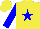 Silk - Yellow, blue star, blue sleeves, yellow cap
