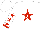Silk - White, 'd/r' on red star, red stars and cuffs on sleeve