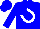 Silk - Blue, white logo with horseshoe