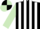 Silk - Black and White stripes, Light Green sleeves, Black and Light Green quartered cap