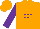 Silk - Orange, purple 'sef', purple sleeves, orange cap