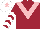 Silk - Maroon, pink chevron, maroon and white chevrons on sleeves, white cap, pink star