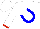 Silk - White, red, and blue, white 'jc' in horseshoe, white sleeves, red cuffs