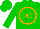 Silk - Green, orange circled 'mc'