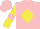 Silk - Pink, yellow diamond, yellow sleeves, pink hoop