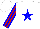 Silk - White, 'j/l' on blue star, red and blue stars on front, red and blue striped sleeves