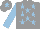 Silk - Grey, light blue stars, sleeves and star on cap