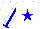 Silk - White, blue 't/e' in blue star, blue star, stripe and cuffs on sleeves