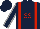 Silk - Dark blue, red braces, 'ss' emblem, dark blue sleeves, gray seams, dark blue cap