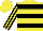 Silk - Yellow, black hoops, black stripes on sleeves