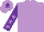 Silk - Mauve, purple sleeves, mauve stars, mauve cap, purple star