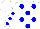 Silk - White, white emblems in blue circles, white emblems in blue circles on sleeves