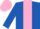 Silk - Royal Blue, Pink stripe, Pink cap