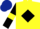 Silk - Yellow, black diamond, black sleeves, yellow armlets, Dark Blue cap