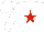 Silk - White, white rockin teepee, red star