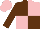 Silk - Brown and pink quartered, brown sleeves, pink cap