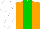 Silk - Orange, Green stripe, White sleeves and cap