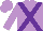 Silk - Mauve, purple cross belts, mauve sleeves, mauve cap