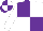 Silk - Purple, white quartered, white sleeves, purple, white quartered cap