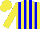 Silk - Yellow and blue stripes