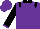 Silk - Purple, white horse emblem, '7ete racing' black collar & epaulets, black sleeves, purple cuffs