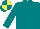 Silk - Teal and yellow quartered
