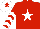 Silk - Red, white star, white chevrons on sleeves, white cap, red star