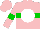 Silk - Pink, green belt, white ball, green band on sleeves