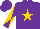 Silk - Purple, gold star, purple and gold diablo sleeves