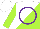 Silk - White & lime diagonal halves, lime dragon fly in white purple framed circle, white & lime opposing slvs, white cap