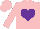 Silk - Pink, purple heart, pink cap