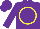 Silk - Purple, yellow circle