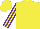 Silk - Yellow, purple stripes on sleeves