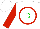 Silk - White, red circled green ' d ', green sleeve and red sleeve