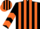 Silk - Black and Orange stripes, chevrons on sleeves