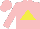 Silk - Pink, Yellow Triangle
