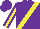 Silk - Purple, yellow sash, yellow stripe on sleeves