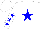 Silk - White, blue star, white, blue stars sleeves, white cap